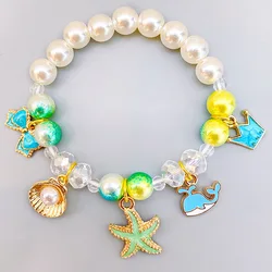 Children Beads Bracelets Elephant Rabbit Cartoon Pendant Beads Bracelets Christmas Presents Fashion Kids Jewelry