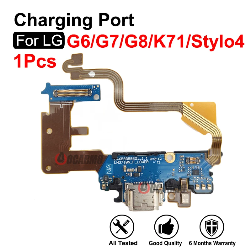 USB Charging Dock Charger Port With Microphone Replacement Parts For LG G6 G7 G8 K71 Stylo4 Q710