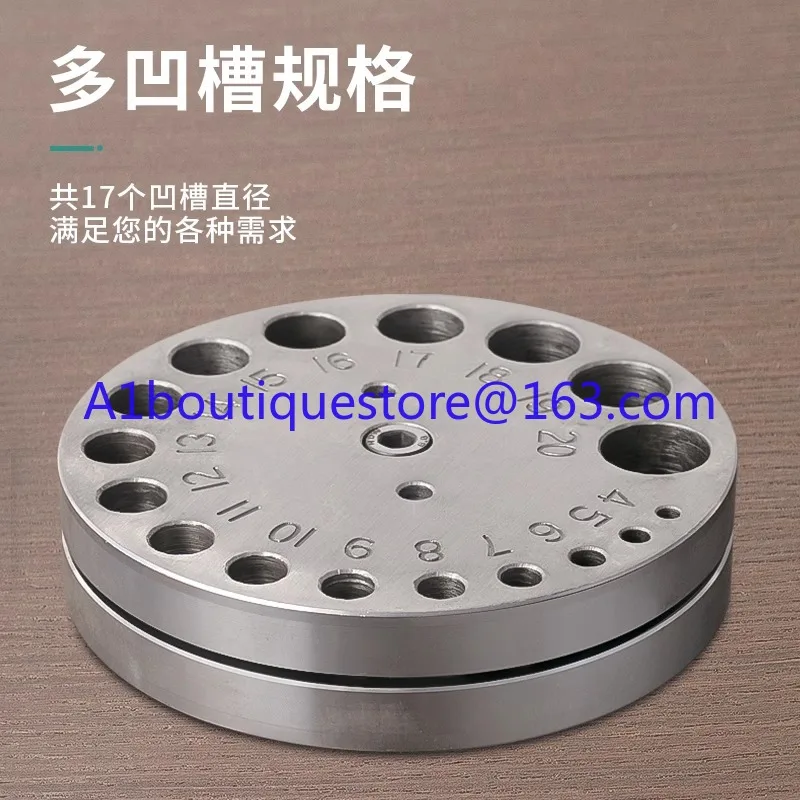 DIY17 hole punching machine jewelry round silver coin ring bell making 5 hole punching die metalworking equipment