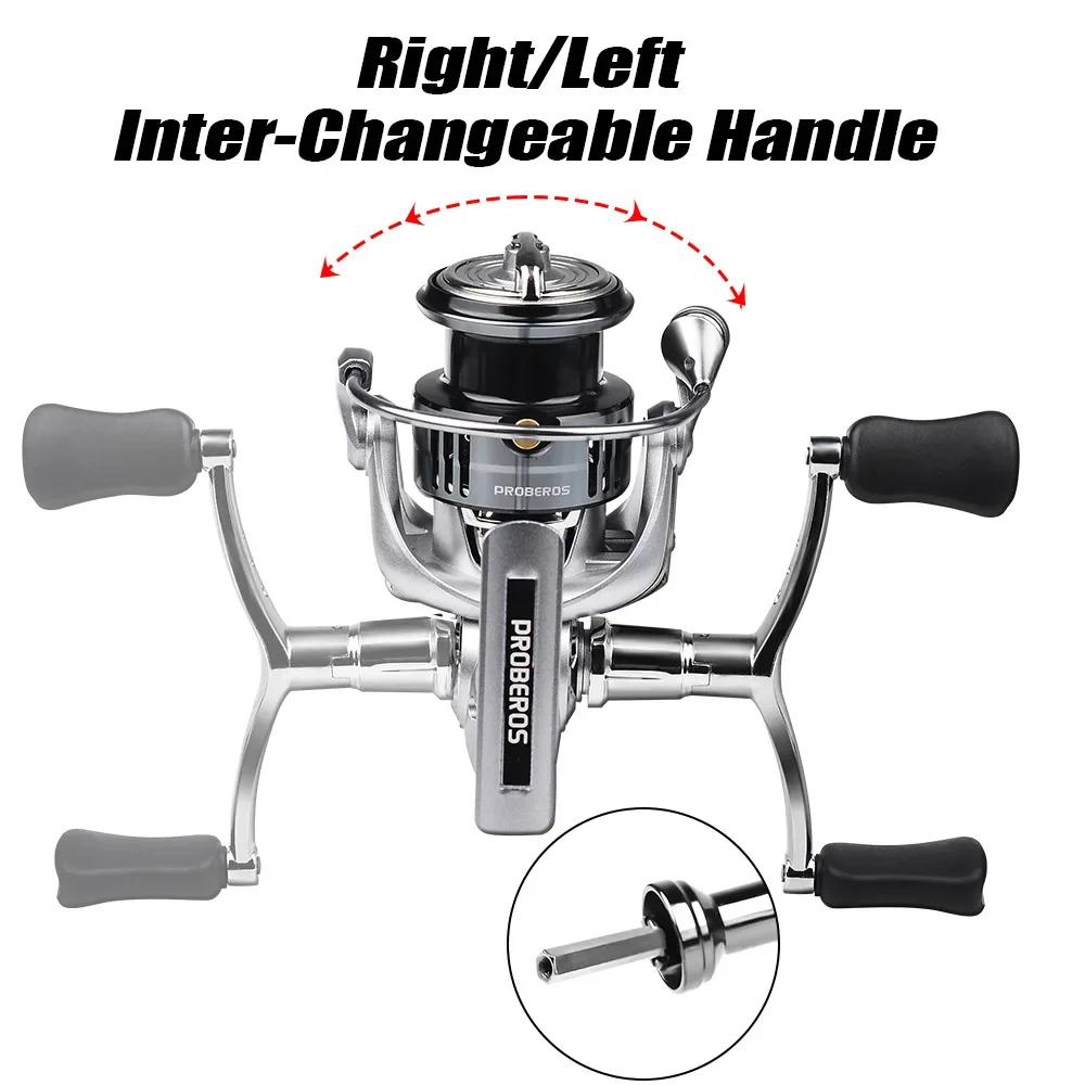 VWVIVIDWORLD,Balance Fishing Reel,Double Rocker Arm,5.2:1 High Speed, 7+1 BB,Spinning Reel, Suit Saltwater,Suit Casting Reel