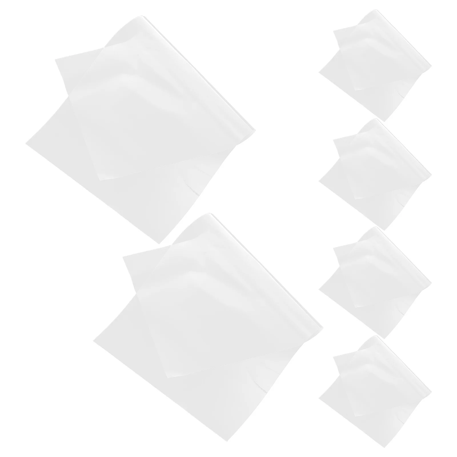 

6pcs Clear Adhesive Vent Covers 15.52X8.06 Inch Transparent Hvac Grill For Wall Ceiling Floor Durable Pet Airflow Register Cover