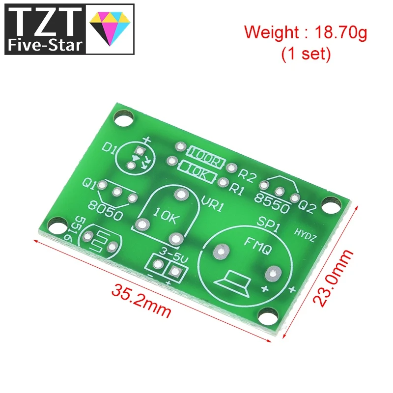 Photosensitive Sound Light Alarm DIY Kit Electronic Production Invention Assembly Sound and Light Sensor Module Device Suite