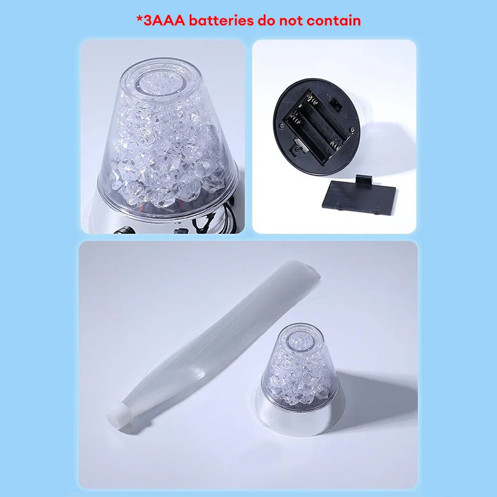 Color Changing LED Optical Fiber Light Starry Sky Holiday Light Battery Powered LED Night Light Atmosphere Lamp Wedding Decor