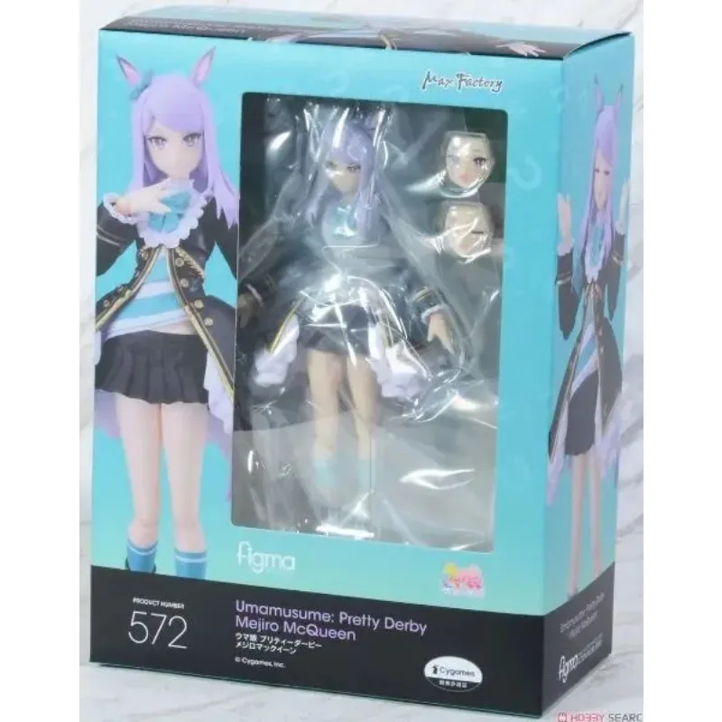 Em estoque original figma 572 bonito derby mejiro mcqueen pvc anime figura de ação modelo brinquedos 1/12 boneca presentes coleção