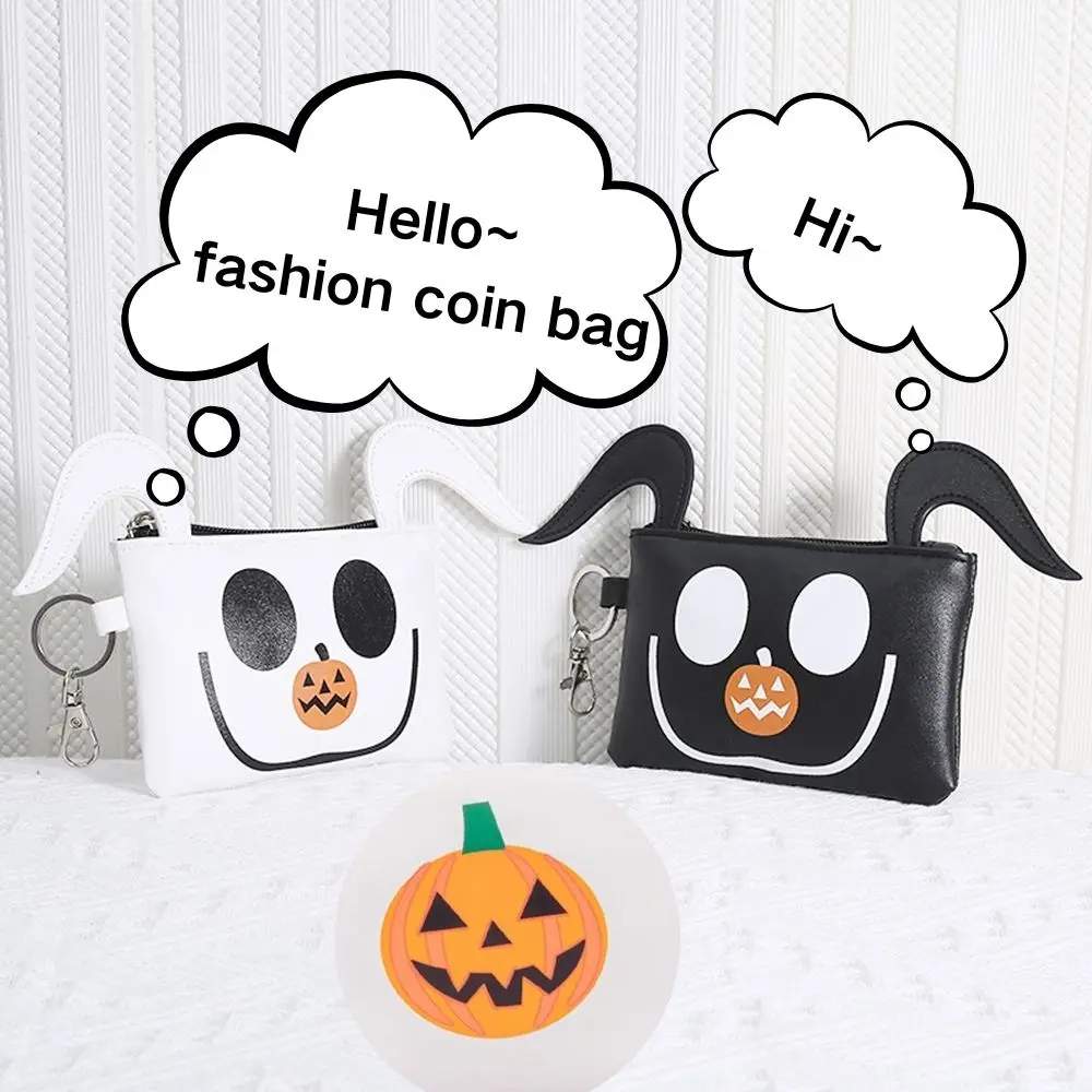 New Design Halloween Purse Cute Smiling Face Coin Bag Unisex Protable Wallet High Quality Handbags Funny Lovely Coin Bags Hot