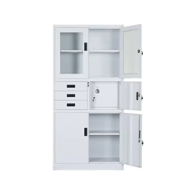for  New Creative White Metal Bookshelf with Glass Simple  Custom Living Room Furniture Modern School Library Storage Rack