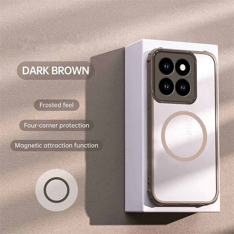 

For Motorola Edge 60 Pro 50 Fusion 40 Neo For Magsafe Matte PC Magnetic Case For Moto G86 G85 G75 G54 G64 Armor Shockproof Cover