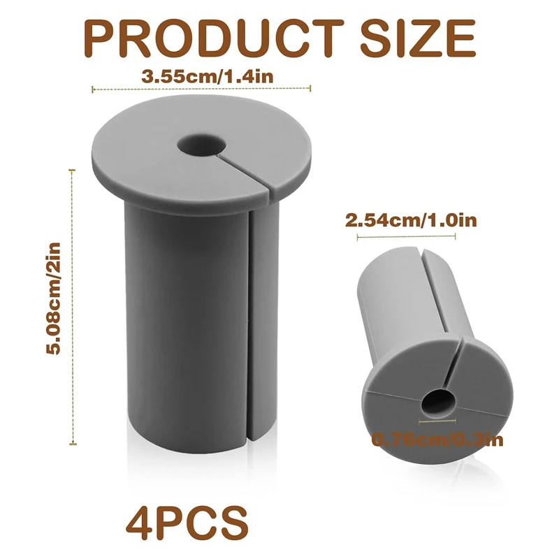 Wall Grommets For Starlink Cable For Streaming Organizing Protecting Cords Silica Gel Grey 6PCS