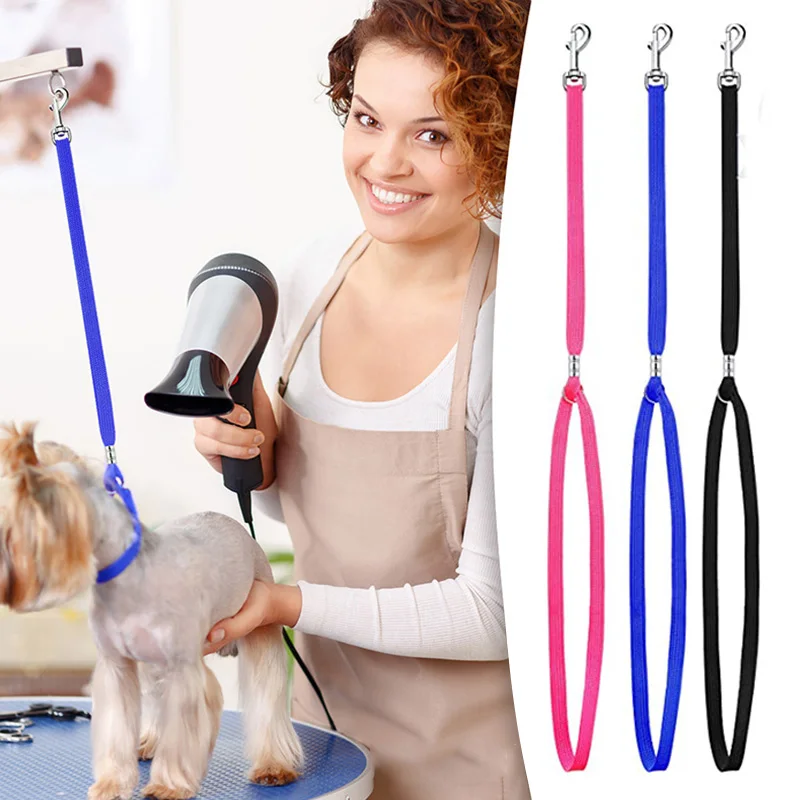 

Dog Collar Pet Grooming Loops Safety Rope Leash Leads Dog Accessories Nylon Restraint Noose Solid Pet Supplies Adjustable