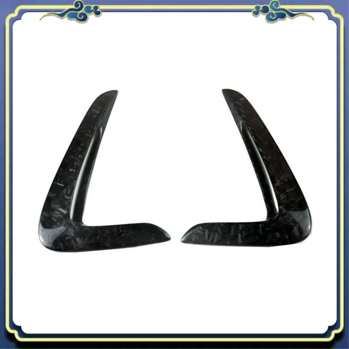 AU16-سيارة الجانب الجناح تدفق الهواء الحاجز مصبغة مدخل تنفيس تقليم ألياف الكربون الحقيقية لسيارات BMW F32 F33 F36 4-Series 2014-2020