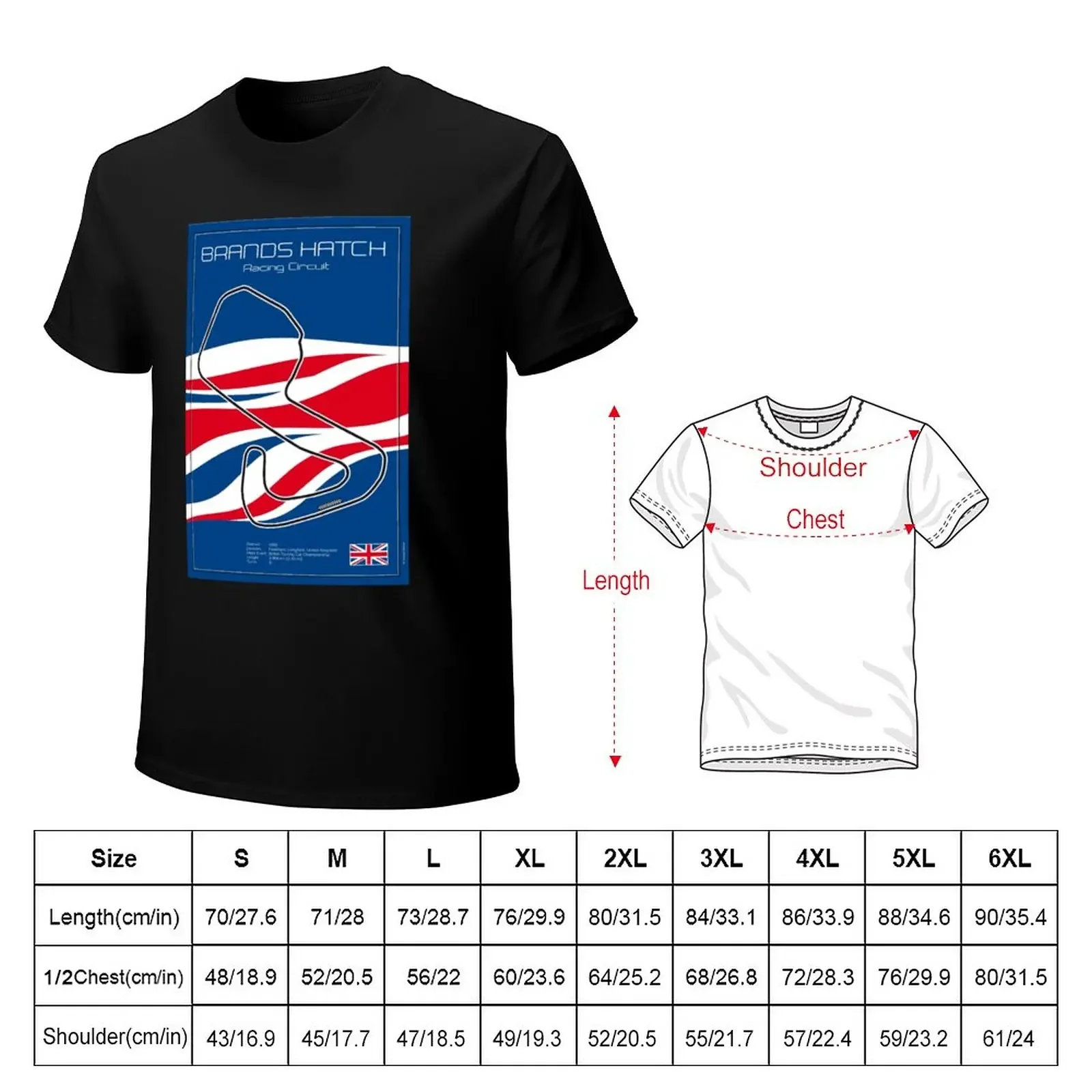 Brands Hatch Race Track T-Shirt boys whites oversized shirts graphic tees mens graphic t-shirts pack