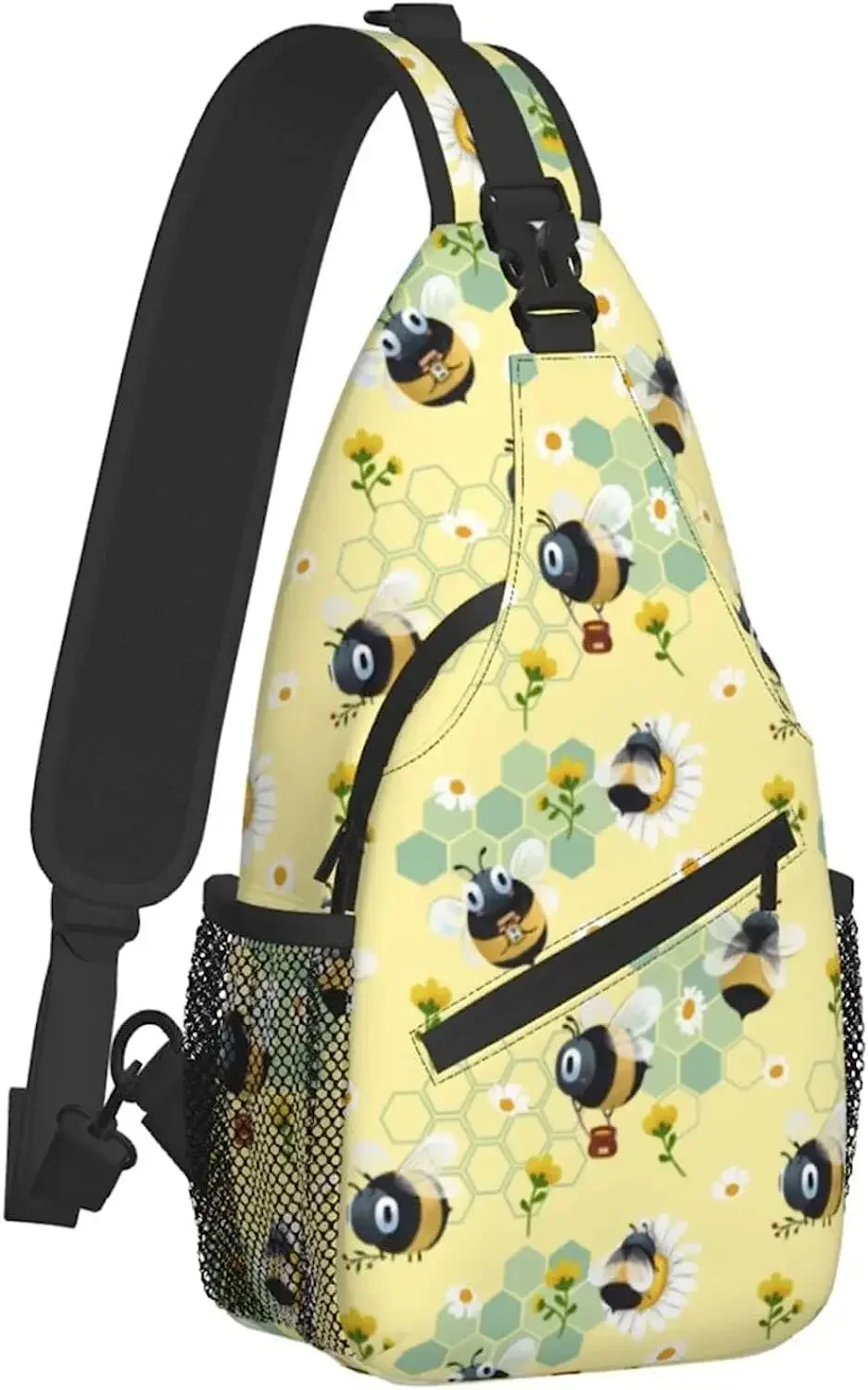 Industrious Bee Leisure Diagonal Backpack, Unisex Can Accommodate Folder Mobile Phone Camera and So on Suitable for Carrying Out