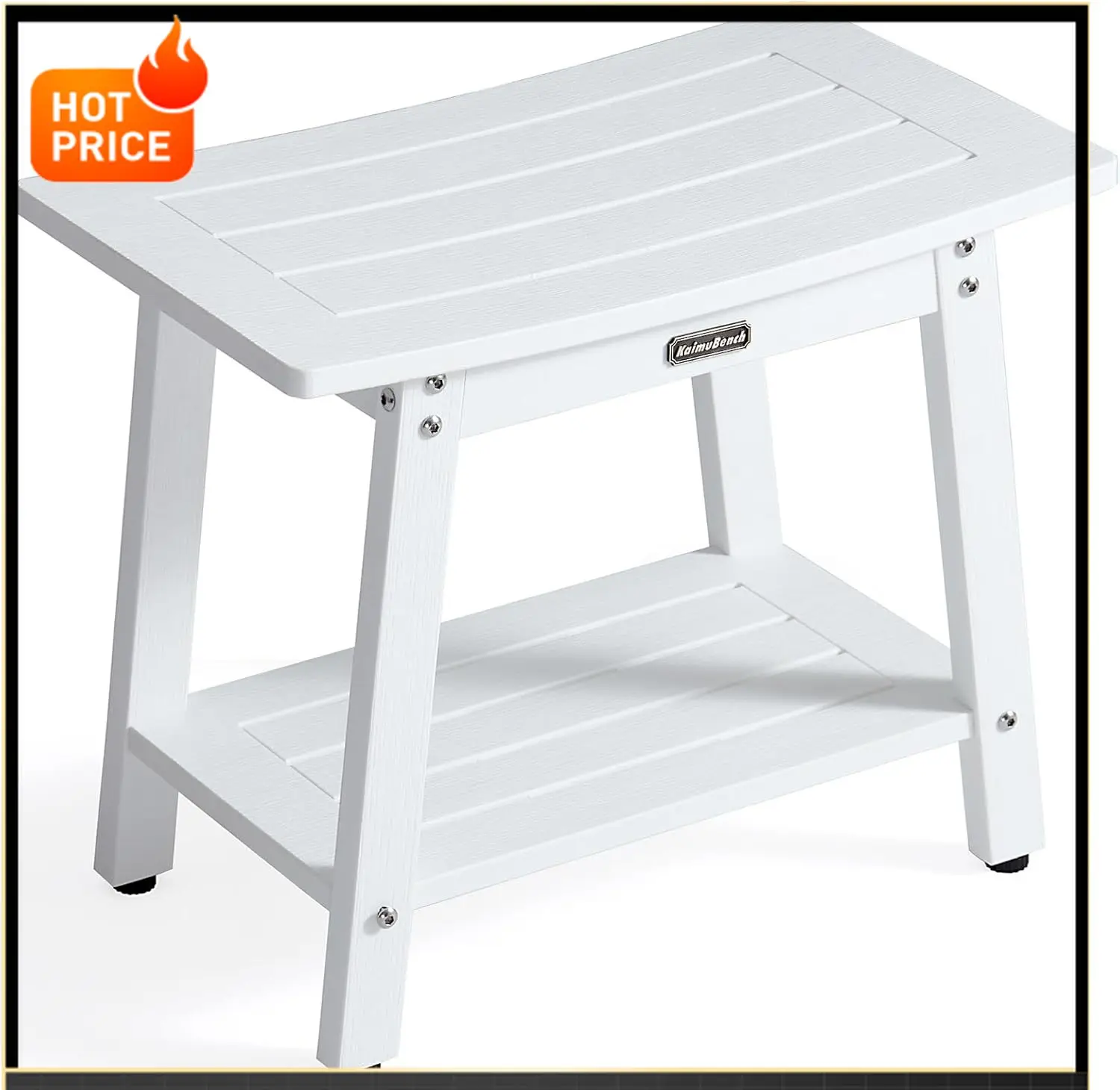 

Бестселлер: Большая водонепроницаемая скамья для душа (для использования внутри помещения), белая скамья-стул из HDPS для бритья ног, кресло-сиденье для спа-ванн и ванной комнаты