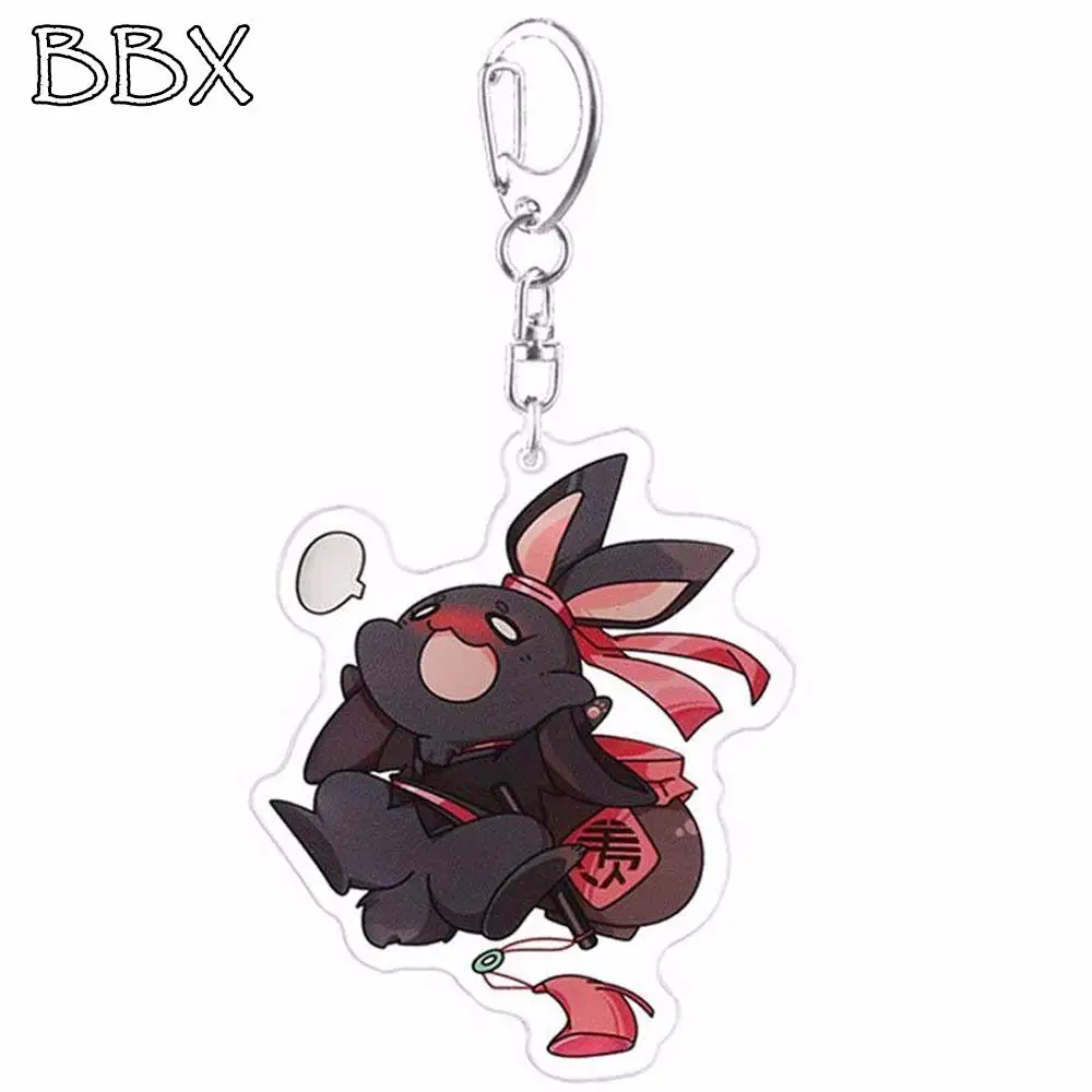 

Acrylic Keychain Cosplay Ink Road Ancestor Wei Wuxian Blue Zhan Rabbit Keychain Cute Anime Keychain Women's Jewelry