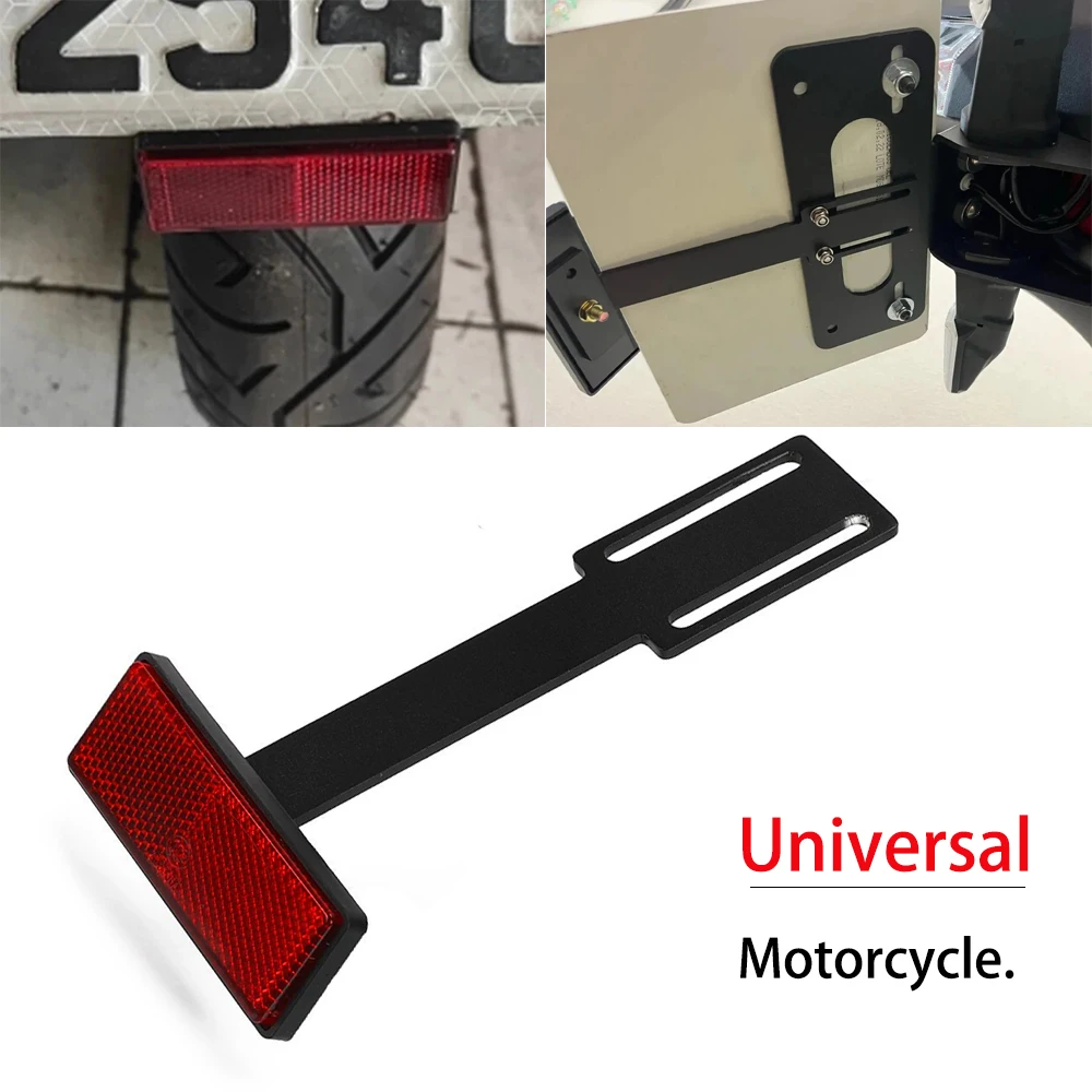 FOR HONDA VT1100T VT250 VT600 VT600CD VT750 VT750CD VTR1000F XADV750 License Plate Holder Extend Tail Reflector Licence Light