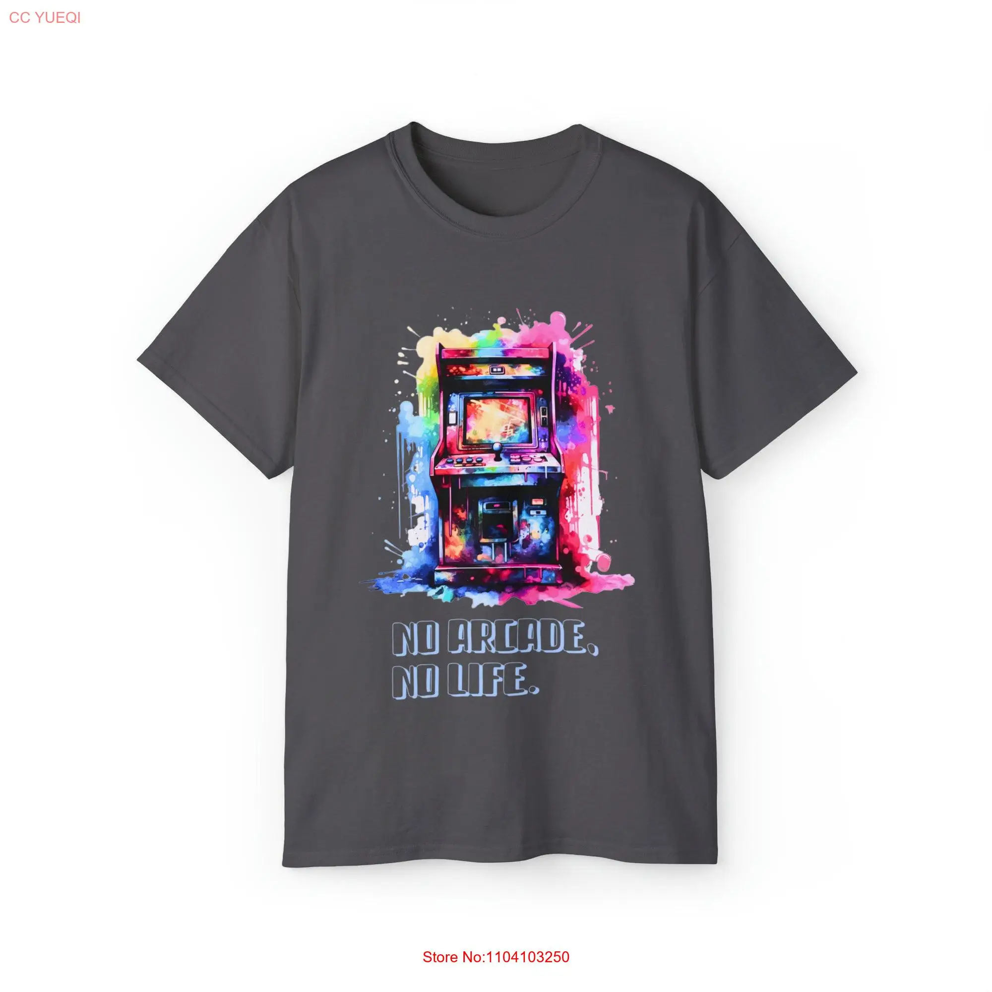 No arcade life Ultra Cotton T Shirt long or short sleeves