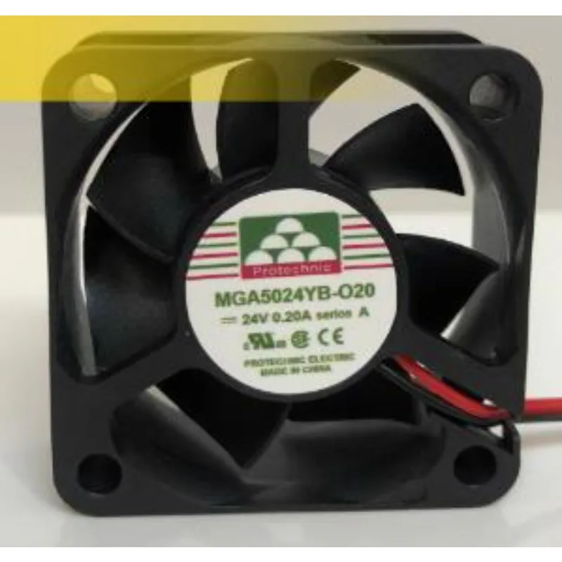 

Original Cooler Fan for MGA5024YB-O20 020 5020 5cm 24V 0.20A 2-wire Frequency Converter Fan 50*50*20MM 5CM