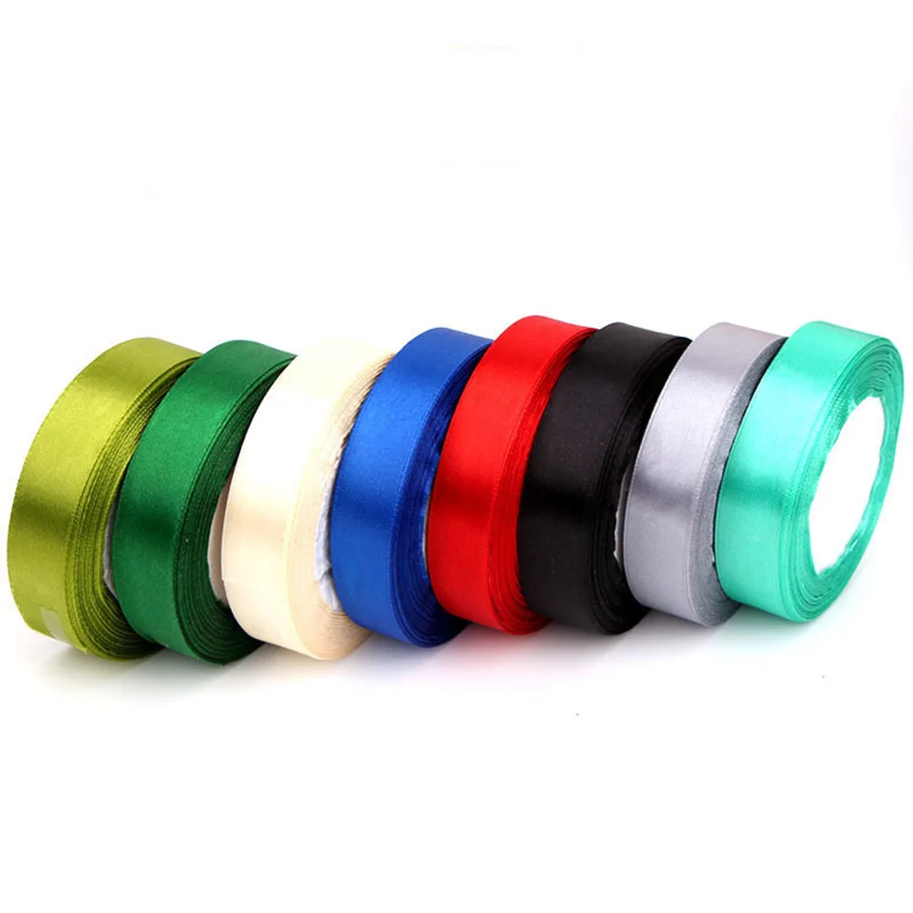 2cm 22meters/Roll Grosgrain Satin Ribbons for Wedding Christmas Party Decoration Handmade DIY Bow Craft Ribbons Card Gift