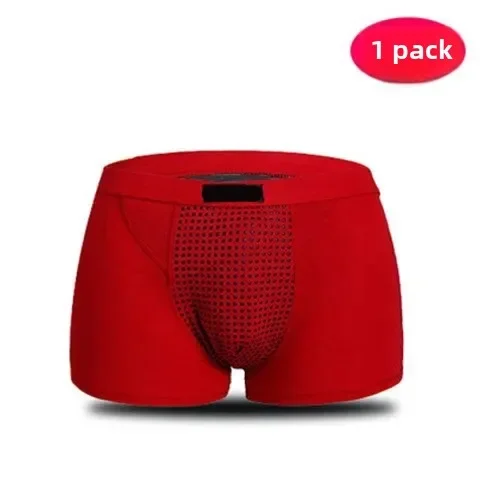 

Magnetic Closure Milk Silk Boxer Briefs for Men Anti-Slip Quick-Dry Underwear Ultra Soft Breathable Boxer Shorts