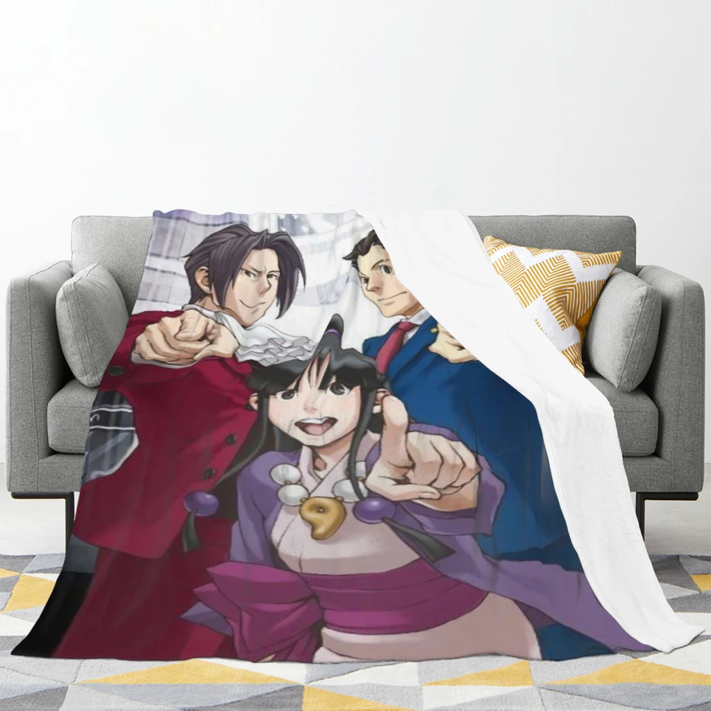 Ace Attorney Light Blanket  Flannel Warm Soft Extra Soft Throw Office Nap Sleep Summer Blanket