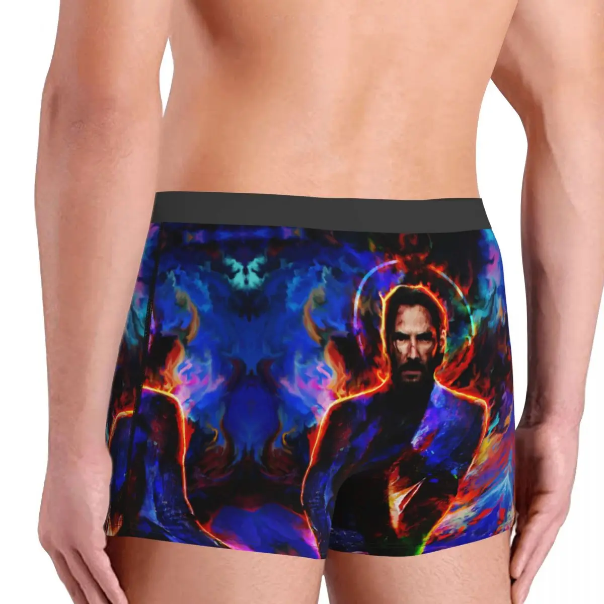 Keanu Reeves John Wick Calzoncillos bóxer para hombre, calzoncillos muy transpirables, pantalones cortos con estampado 3D de alta calidad, regalos de cumpleaños