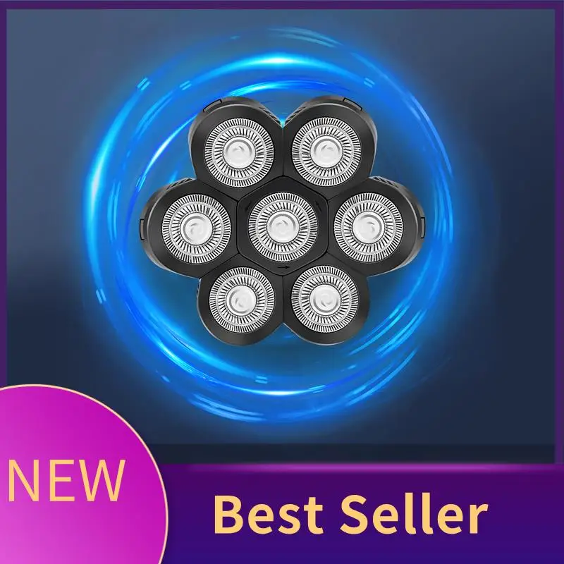 

B46C 7D Electric Shaver Replacement Heads 7 Heads Head Shaver Bald Shaver Beard Electric Razor Shaver Head For Men