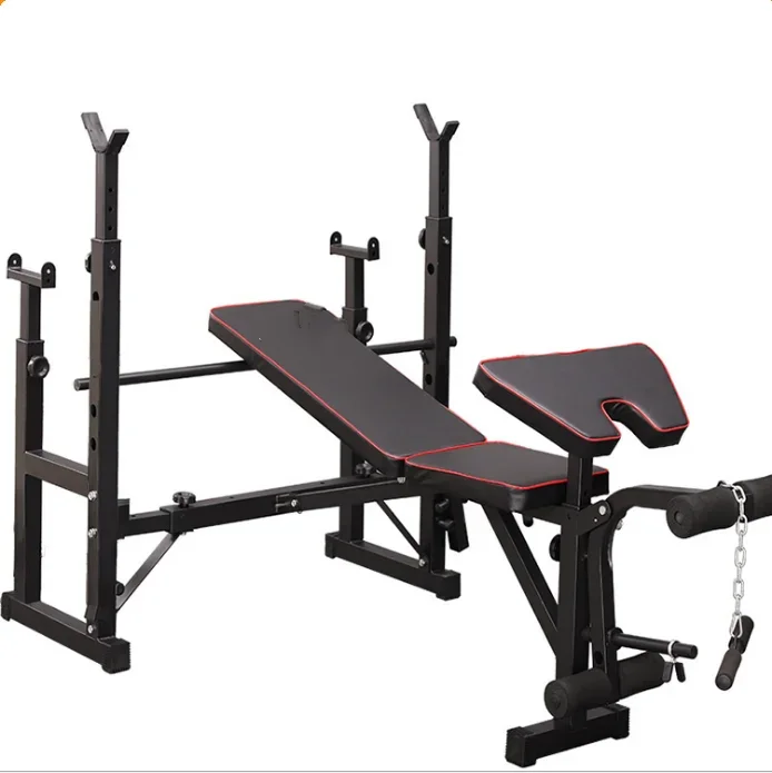 

Multi Functional Weightlifting Barbell Bed Home Fitness Equipment Squat Rack Bench Press Dumbbell Bench Set