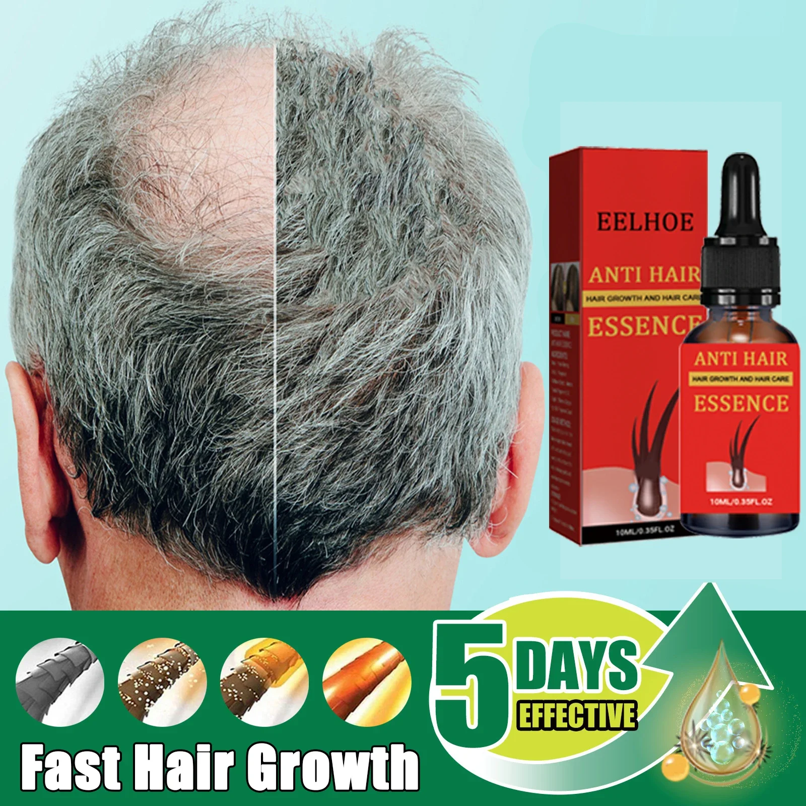 

Hair Growth Serum,More and more hair, say goodbye to baldness, thick hair,