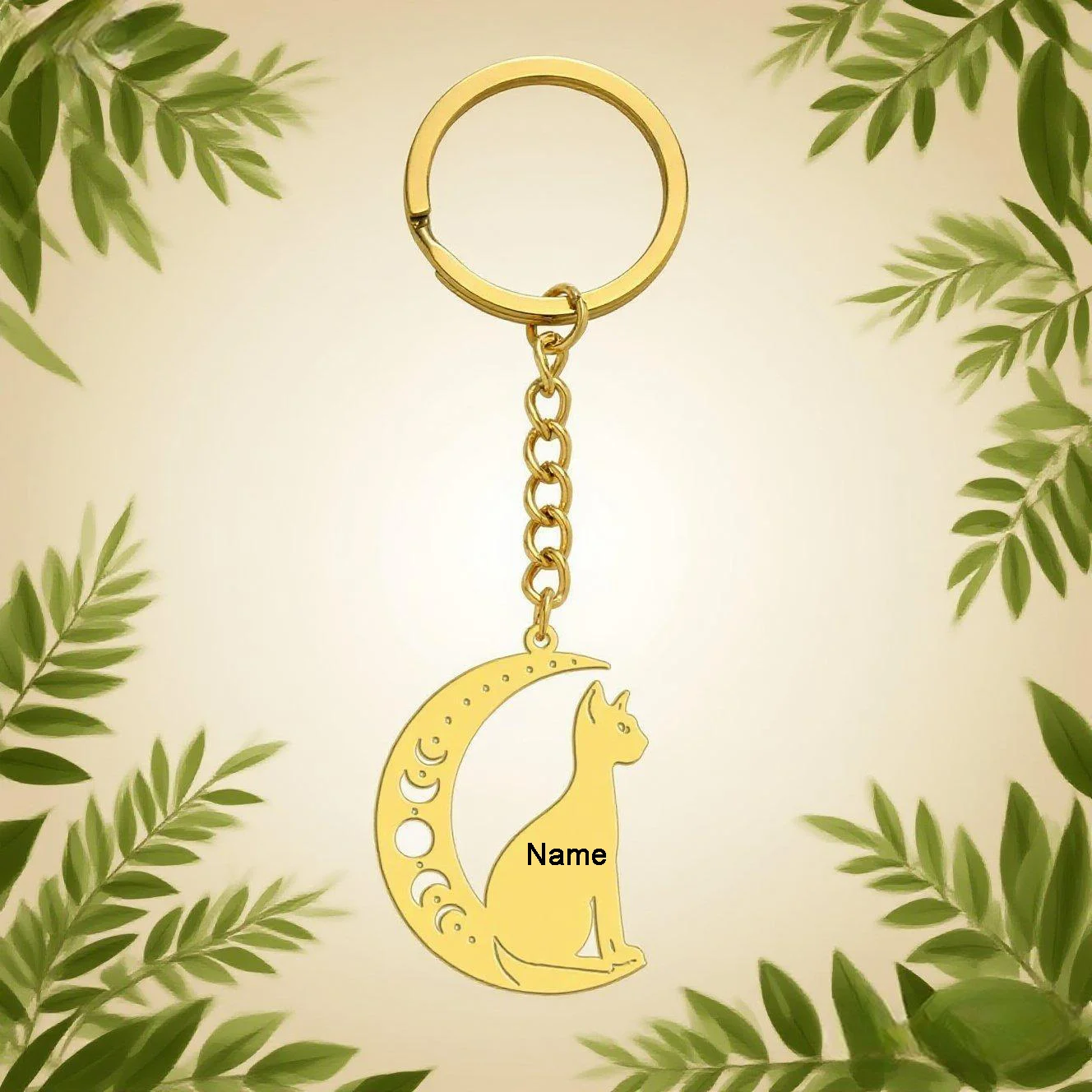 Рисунок 3 - Изготовленный на заказ брелок с силуэтом луны и кошки