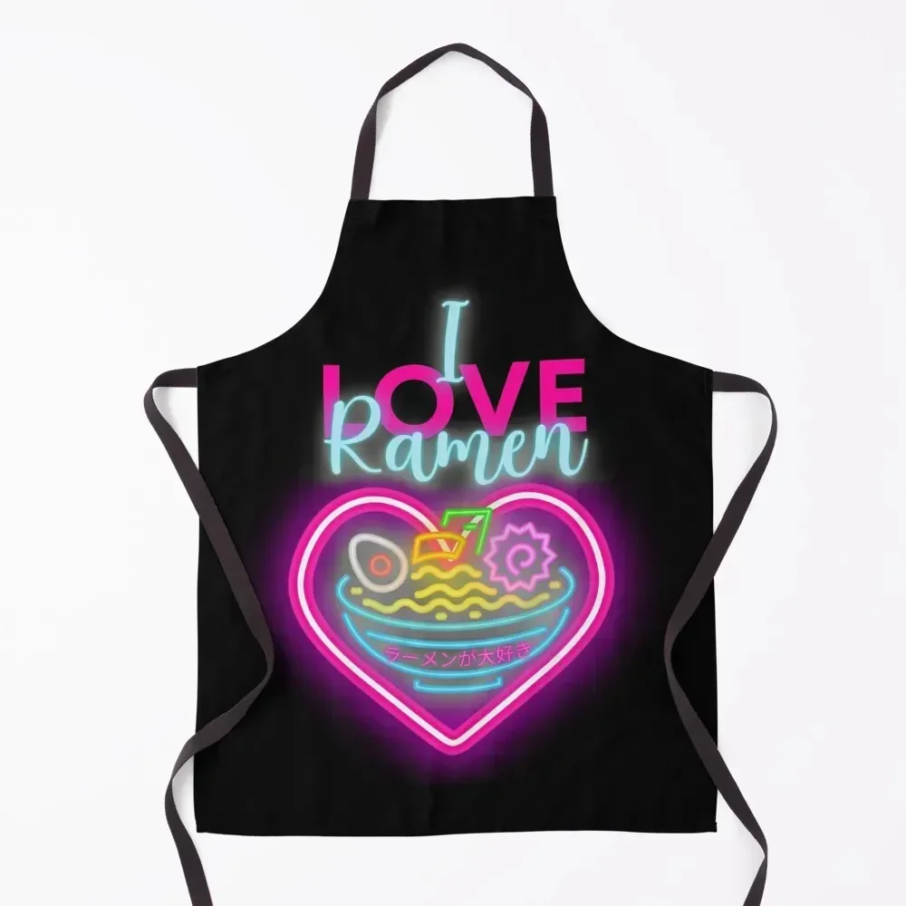 

Just A Girl Who Loves Ramen- Valentine design Apron women's work Things For The Home kitchen girl Men gift Apron