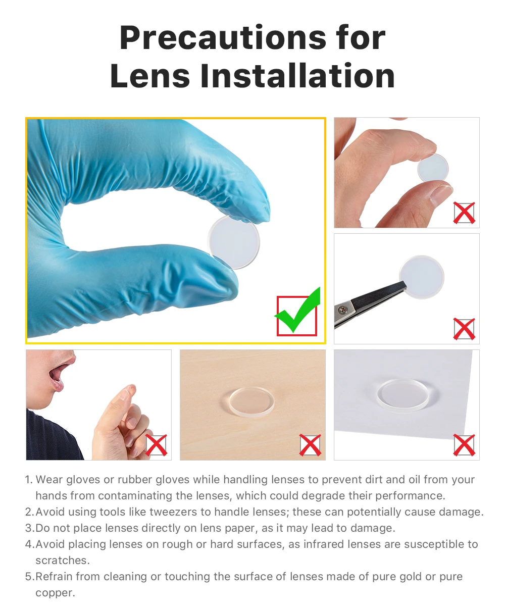 Cloud ray Original Schweiß kopf Fokus sier-und Kollimations linse für Weiye Sup Faserlaser Schweiß kopf 1064nm – Detail 5