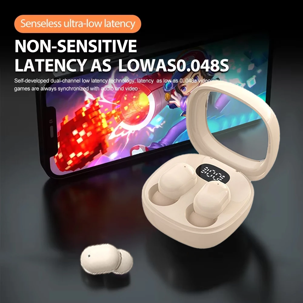 سماعات رأس صغيرة غير مرئية TWS بلوتوث 5.3 سماعات لاسلكية HIFI ستيريو للحد من الضوضاء سماعات أذن لهاتف آيفون وشاومي #4