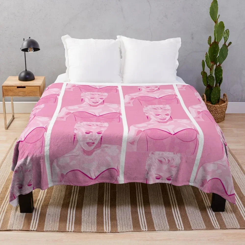 

Pink Art Throw Blanket Thermal heavy to sleep Blankets