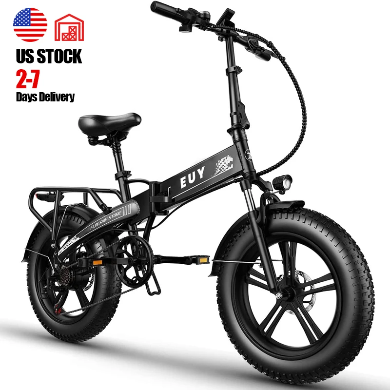 

XB Folding 48V 350W 7 Speed Lithium Battery Aluminum Alloy Brushless Central Motor Fat Tire Ebike Electric Bike