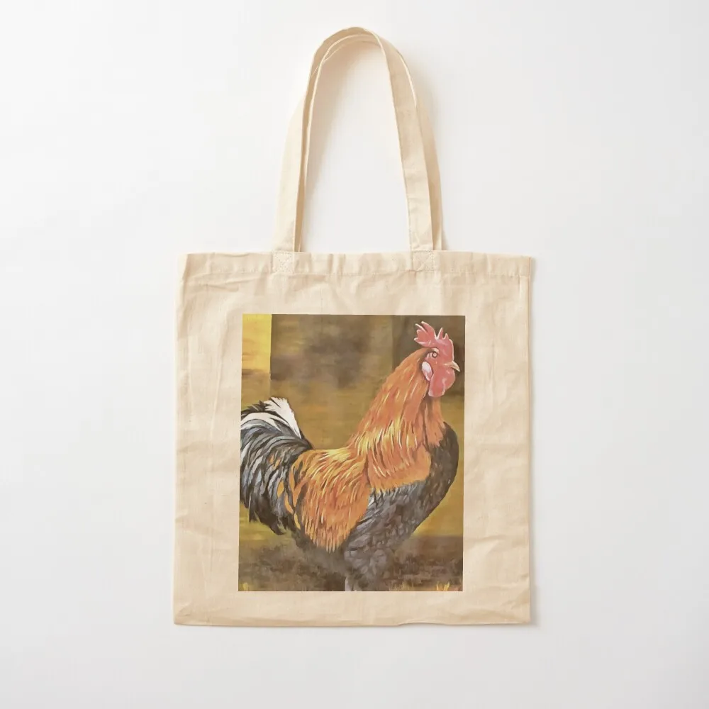 Keeping Chickens Farmyard Rooster Art Tote Bag Shopper handbag Cloth bag great bag shopper women canvas