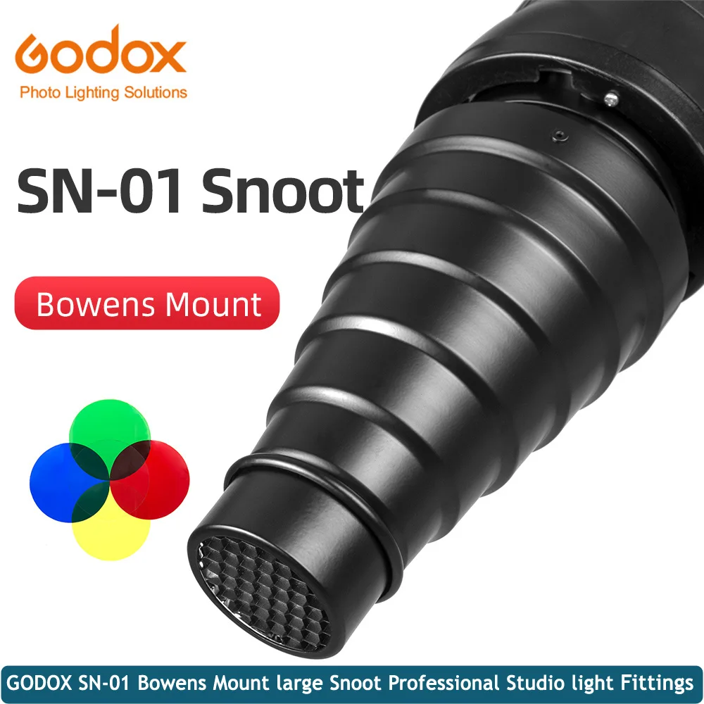 GODOX SN-01 Bowens Mount large Snoot Professional Studio light Fittings For Godox S-Type DE300 SK400 II