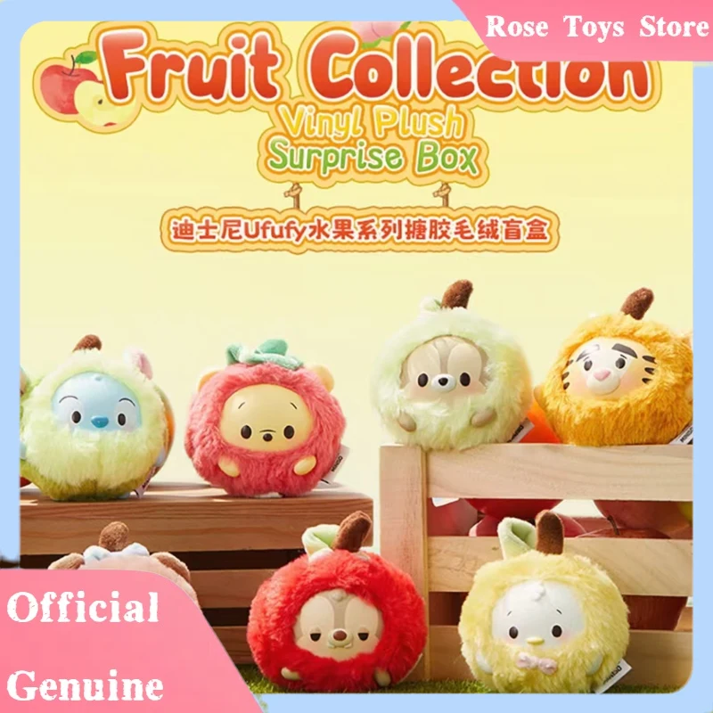 

New Genuine Disney Ufufy Fruit Vinyl Doll Series Blind Box Bag Pendant Keychain Ornament Collection Mystery Box Toy Girl Gift