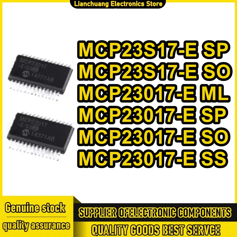 

MCP23S17-E/SO MCP23017-E SO MCP23017-E SP MCP23017-E SS MCP23S17-E SP MCP23017-E ML IC чип 100% новый оригинальный в наличии