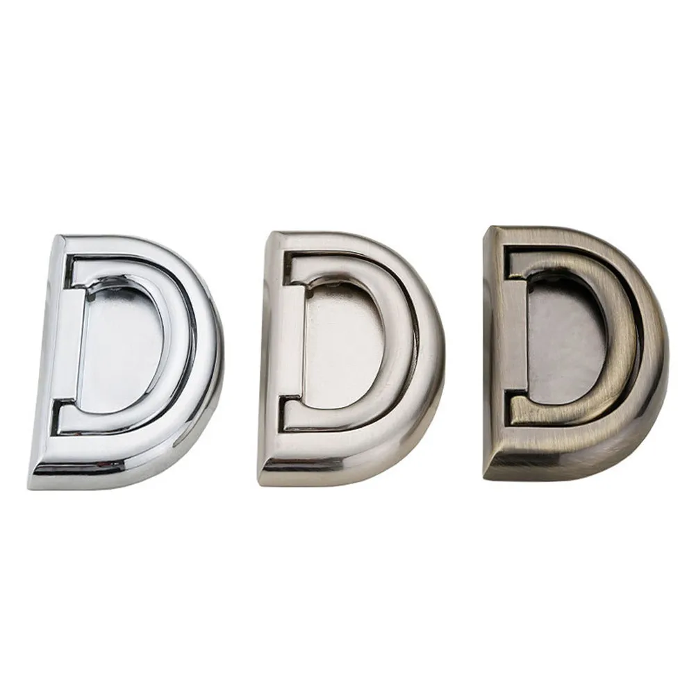 2Pcs Cabinet Door Handles Sturdy Simple Alloy Door Pull Handles Multi-Use for Bathroom Wardrobe Office Home Accessories