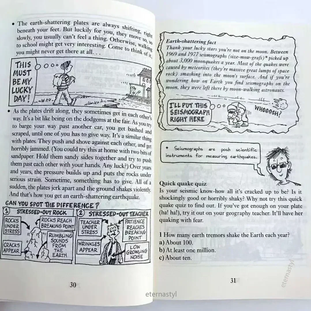 Books of10 Books/Set Horrible Geography Kids Collection Library Box Set Children's Elementary Educational English Book With Comi