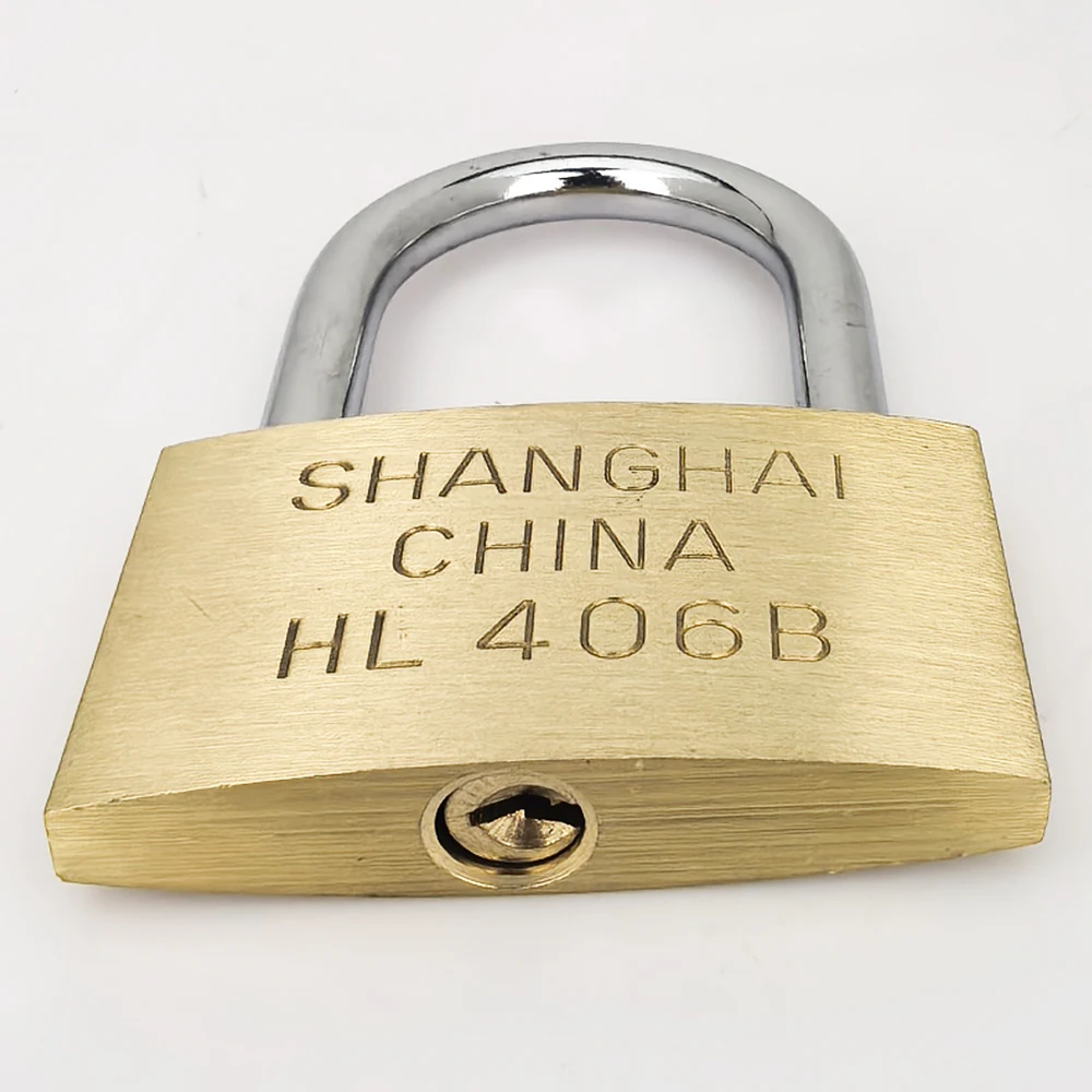 Copper Padlock  Small Locks for Luggage Case Locker Home Improvement Hardware 20mm 25mm 30mm 40mm 50mm Include 3Keys