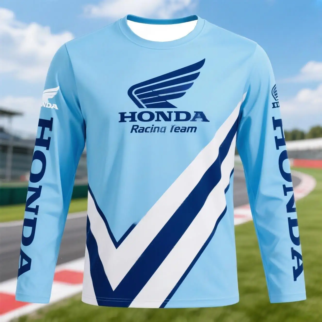 

Новинка 2025, сухая рубашка с длинным рукавом для велоспорта, мужская спортивная футболка Honda Racing, футболка для гонок на мотоциклах, внедорожная футболка для экстремальных видов спорта