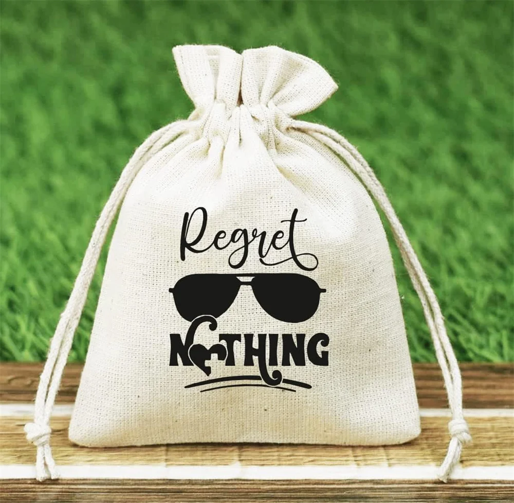 20pcs I regret nothing Bags Bachelors party favor bags - wedding favor bag hangover kit bags - party favors bachelorette bags