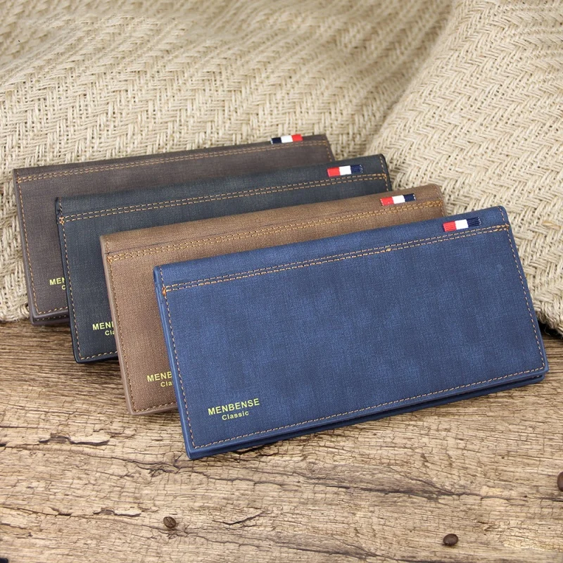 

Korean men's frosted casual practical wallet long fashion multifunctional suit bag large capacity classic versatile wallet