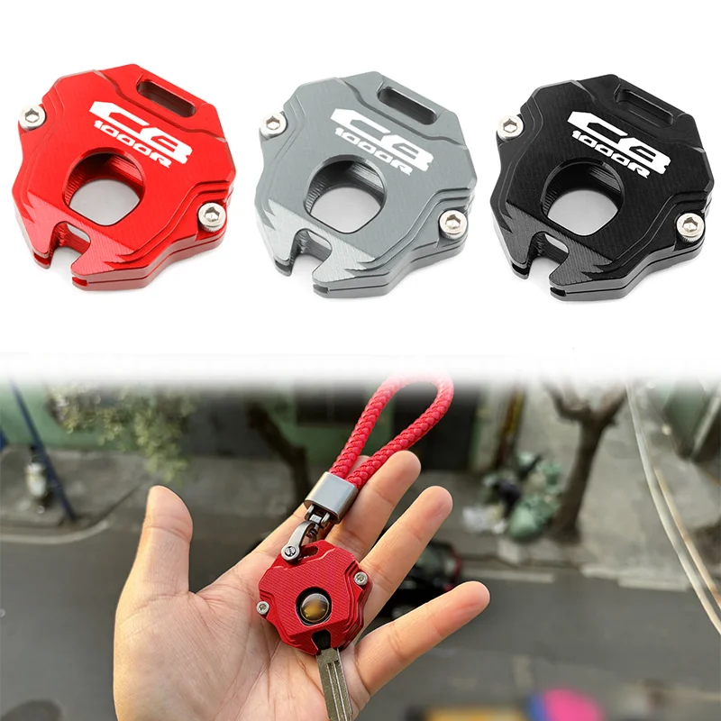 

For HONDA CB1000R CB 1000 R CB1000 2018-2024 Motorcycle Accessories CNC Key Cover Shell Case Protection &Keychain Keyring