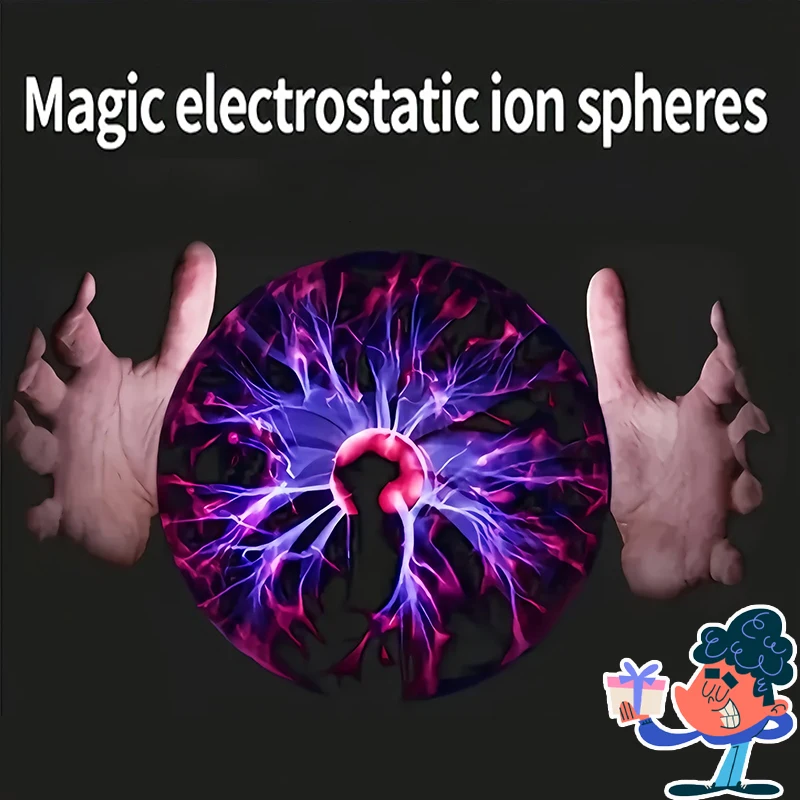 

Плазменный шаровой светильник, 3-дюймовая сенсорная лампа-глобус, волшебное освещение настроения для вечеринок, реквизит для научных, настольный художественный декор, подарок