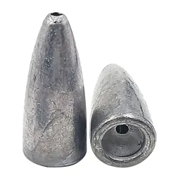 Bullet Sinkers Fishing Lead Weights 10g-40g Texas Rig Worm Weights For Bass