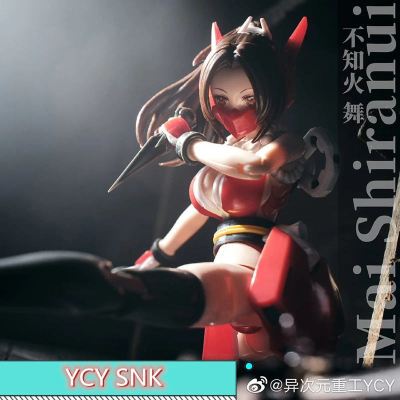 IN Stock Original YCY-Mai Shiranui SNK 1/12 Kawali Athena Asamiya Mobile Suit Girl Assembly Model Kit Action Toy Figure IN STOCK