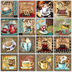 5D Diamond Painting Coffee Cup Creative Picture Kitchen DIY Decoration Full Diamond Embroidery Cross Stitch Kit Rhinestone Photo