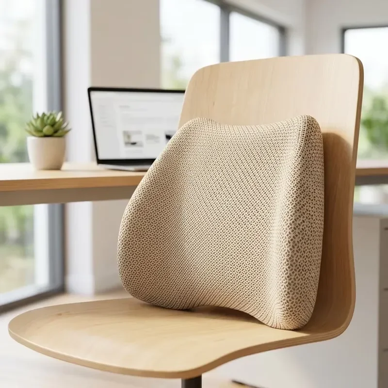 Custom 3D printed mesh waist pads, breathable non-slip waist pillows, ergonomic office and home back pads